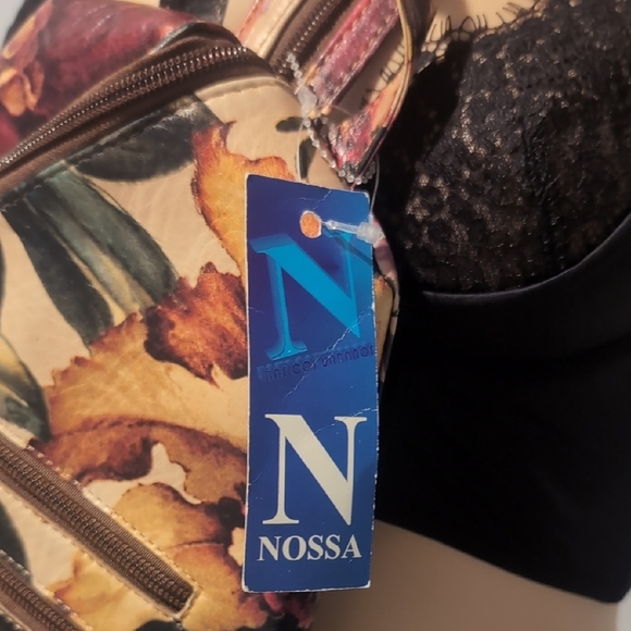 Red and Pink Tropical Print Backpack - Picture 6 of 11